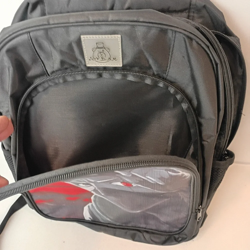 Anime Naruto Bag Black Backpack Lightweight School Bag - Very Good